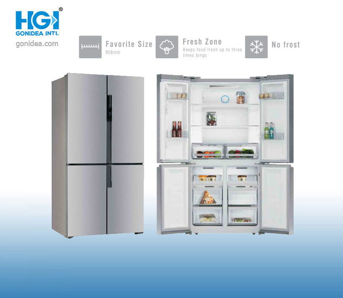 Сторона холодильника Frost кухни двойной двери свободная - - литр 41db 0 стороны 490