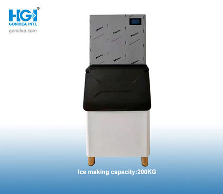 Блок льда R600a 200kg/24h коммерчески делая создателя льда 1100W куба машины